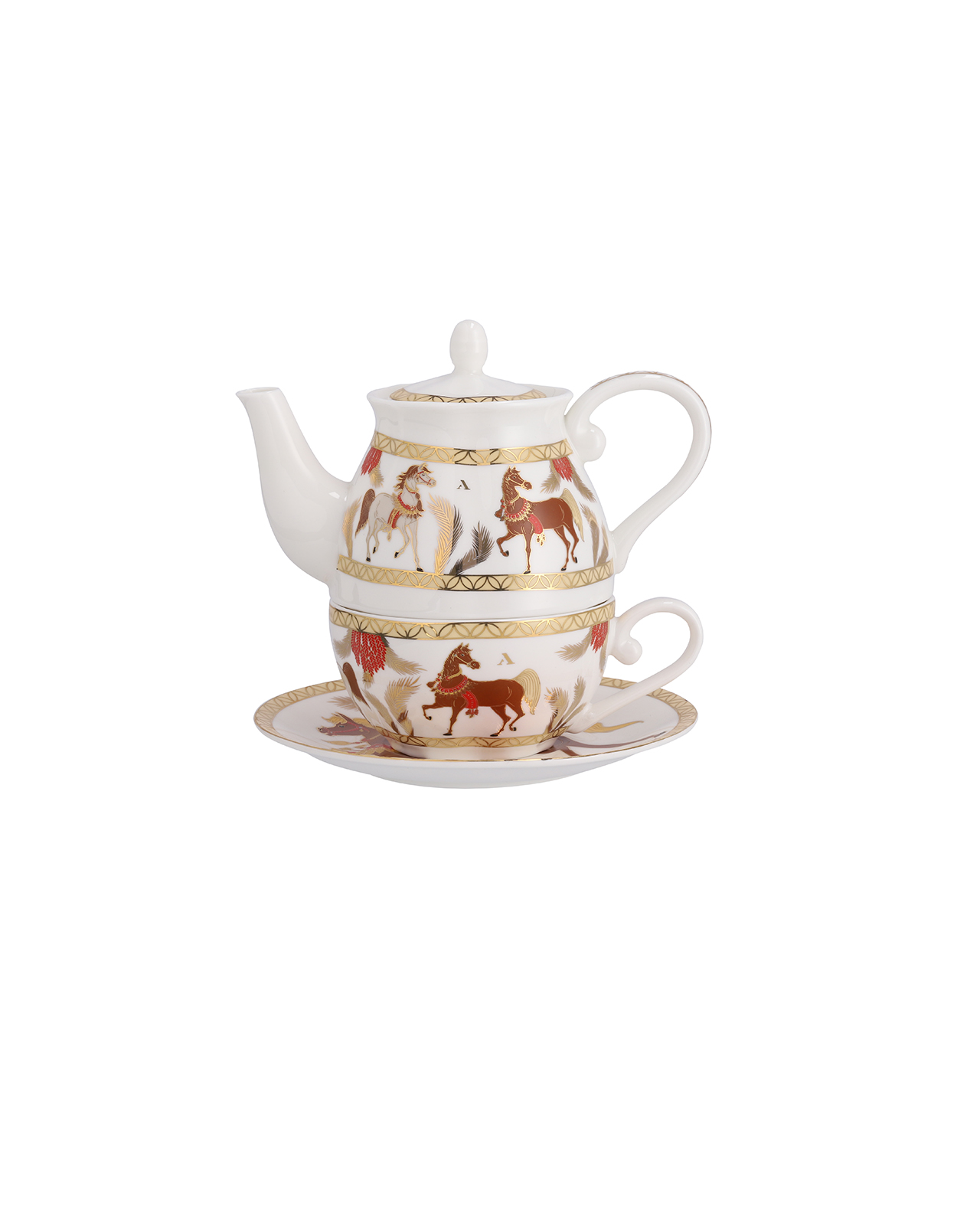 Teapot & Cup Set Horse Edition – 2 pcs