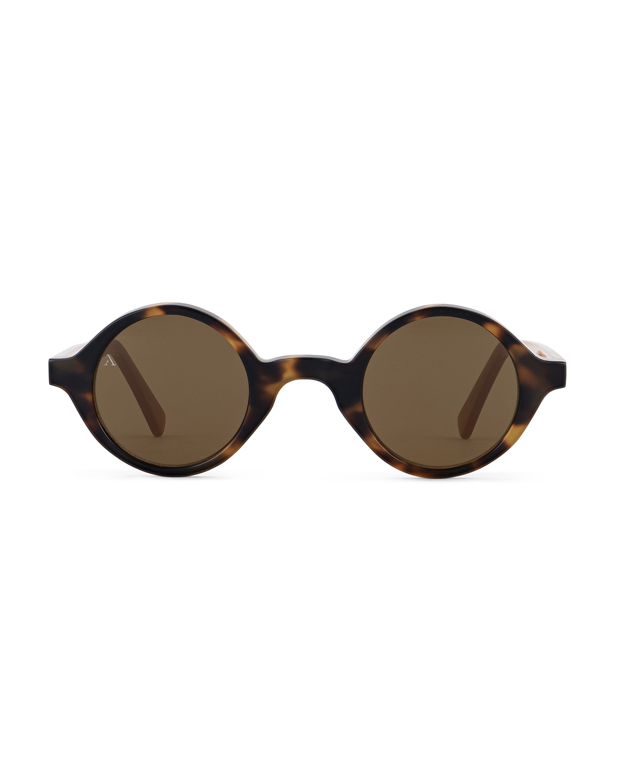 Round Sunglasses-Shiny Havana Brown