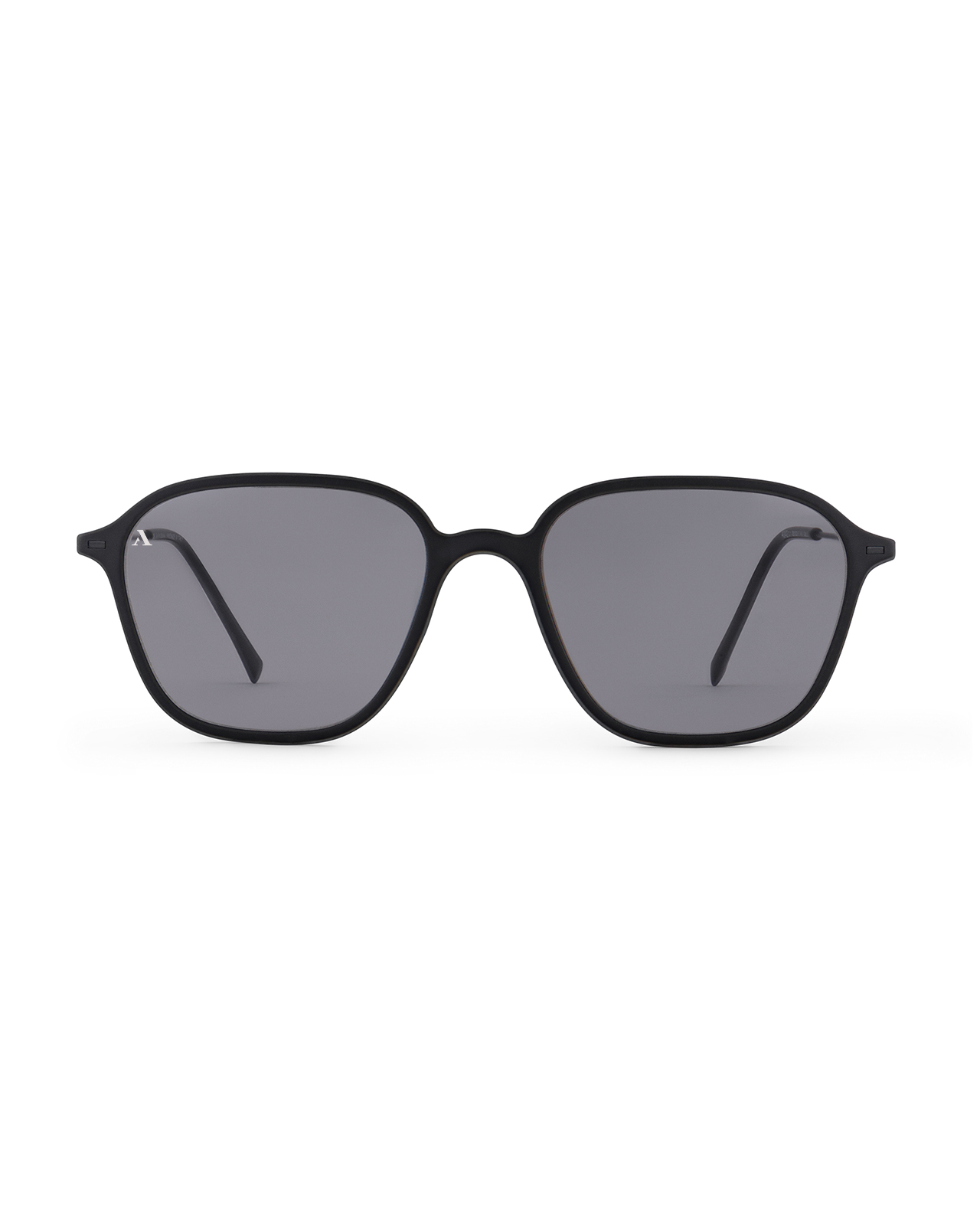 Curved Square Sunglasses – Matt Black