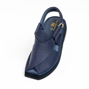 Premium Kaptaan Chappal Blue Doted 09 7 Peshawari Chappal