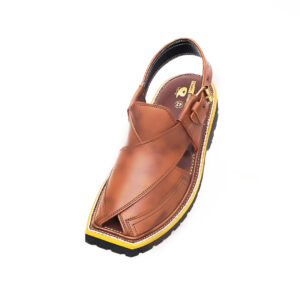 Heritage Double Shade Peshawari Chappal with Vibram Sole...