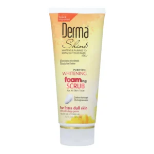 DERMA SHINE WHITENING FOAMING FACE SCRUB – Luxury