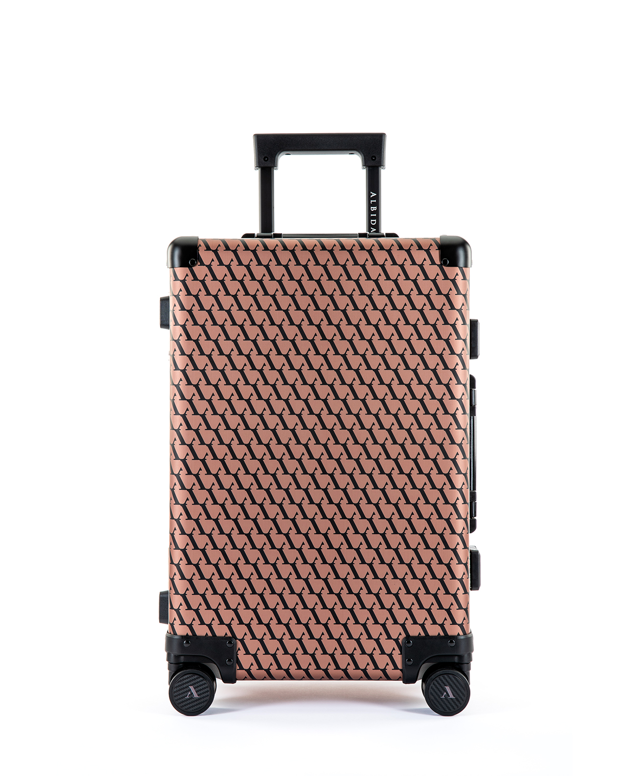 Brown Aluminium Trolley Bag – Pattern Edition