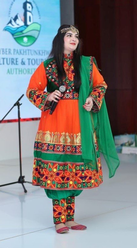 Majestic Amber Afghan Dress