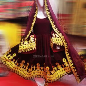 Prestige Dark Brown Velvet Dress