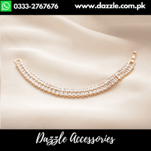 Dazzling Golden brick Stone Bracelet