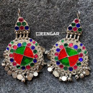 Rainbow Round Afghani Earrings – Supreme Dress