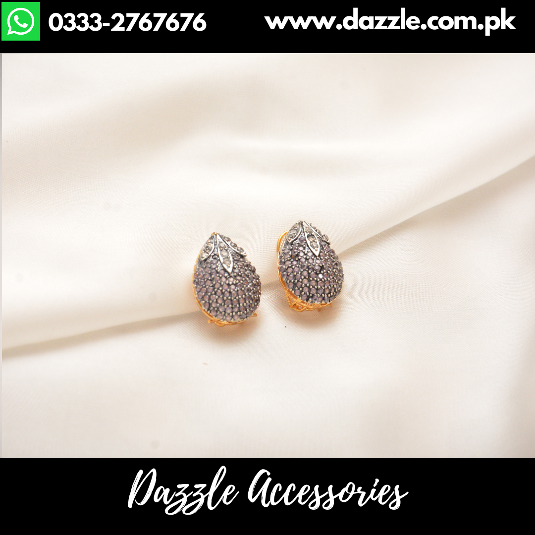 Elegant Lilac zirconia berry studs
