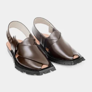 Timeless Handmade Quetta Norozi Shikari Leather Chappal 0...