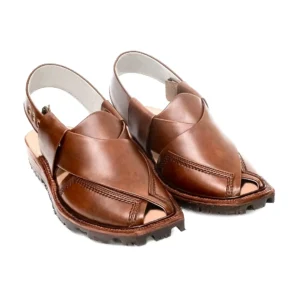 Handcrafted Mustard Norozi Chappal with China Cut Shape 0...