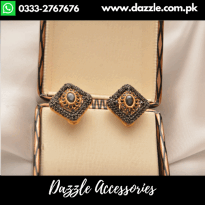 Captivating Opulent zircon Black Studs