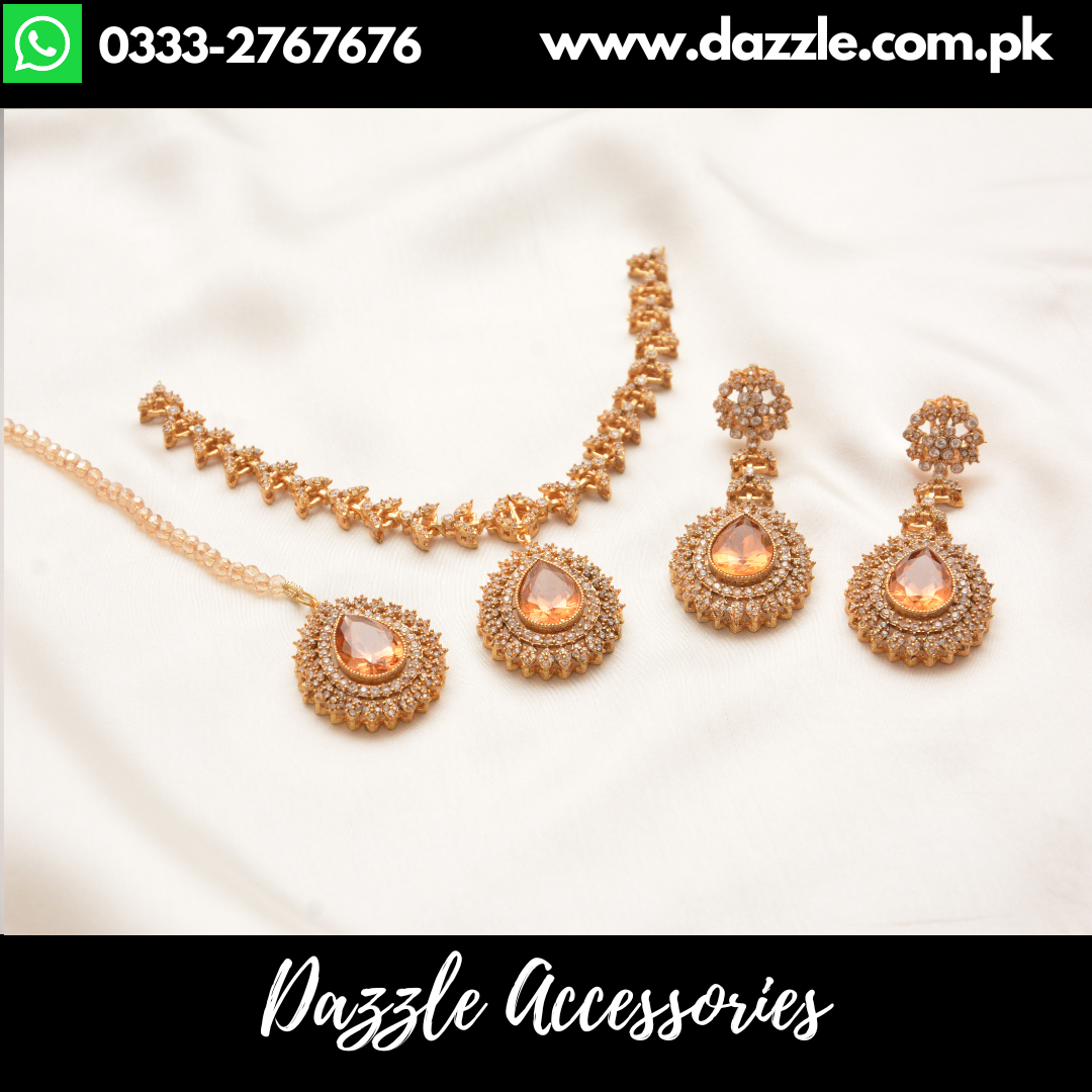 Pareesa Gold Choker Set – Captivating Jewelry