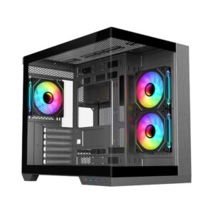 SAMA Neview A7 BTF ATX Mid Tower Gaming Chassis Black – S...