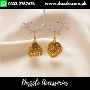 Raani Golden Jhumki – Captivating Jewelry
