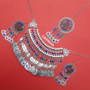 Sat Rangi Coin Afghan Jewelry Set – Luxurious Dress