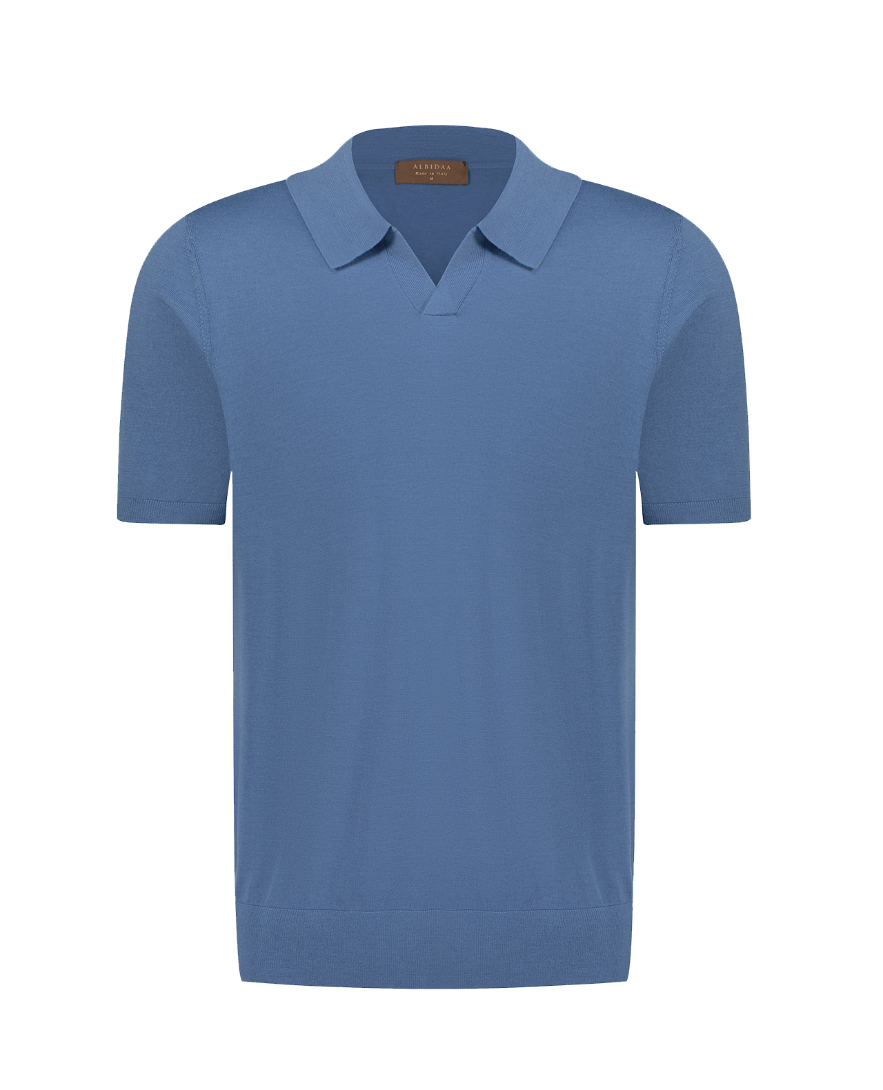 Merino Wool Polo Shirt – Lapis Blue