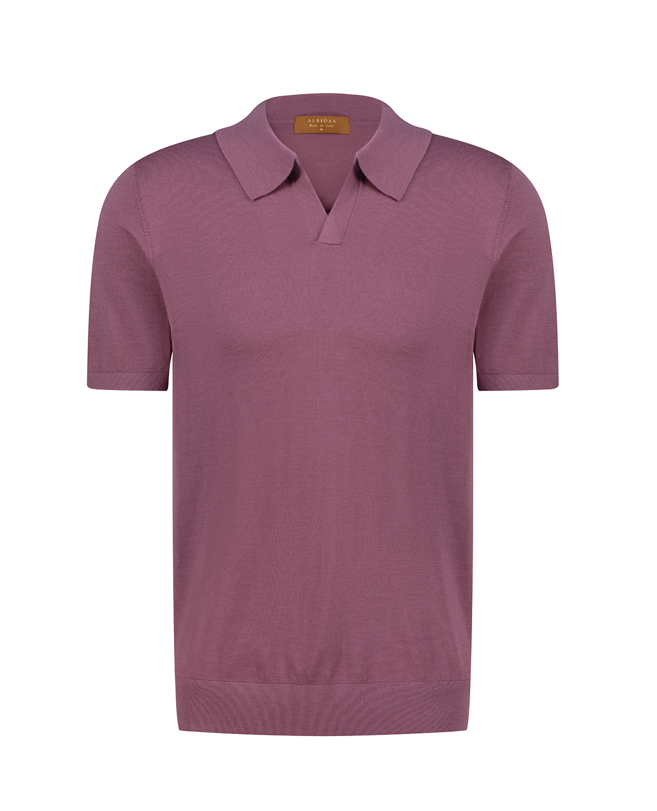 Merino Wool Polo Shirt – Dark Raspberry