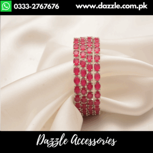 Sparkle gem Ruby Bangles – Radiant Jewelry