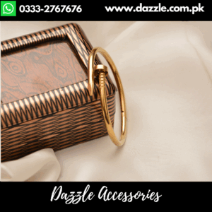 Opulent Stainless Steel nail Bracelet