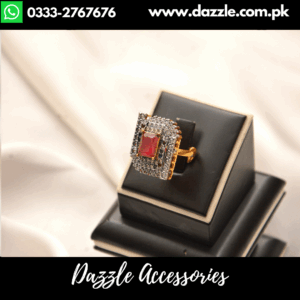 Captivating Vintage Gold plated Ruby Ring