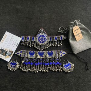 Blue Vintage Afghan Jewelry – Noble Dress