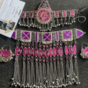 Vintage Pink Afghan Jewelry – Opulent Dress