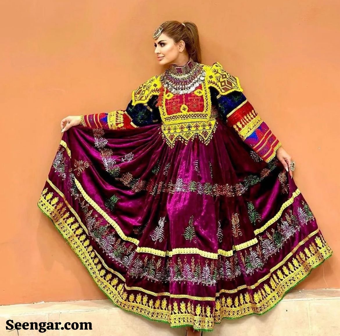 Claret Velvet Opulence – Exquisite Dress
