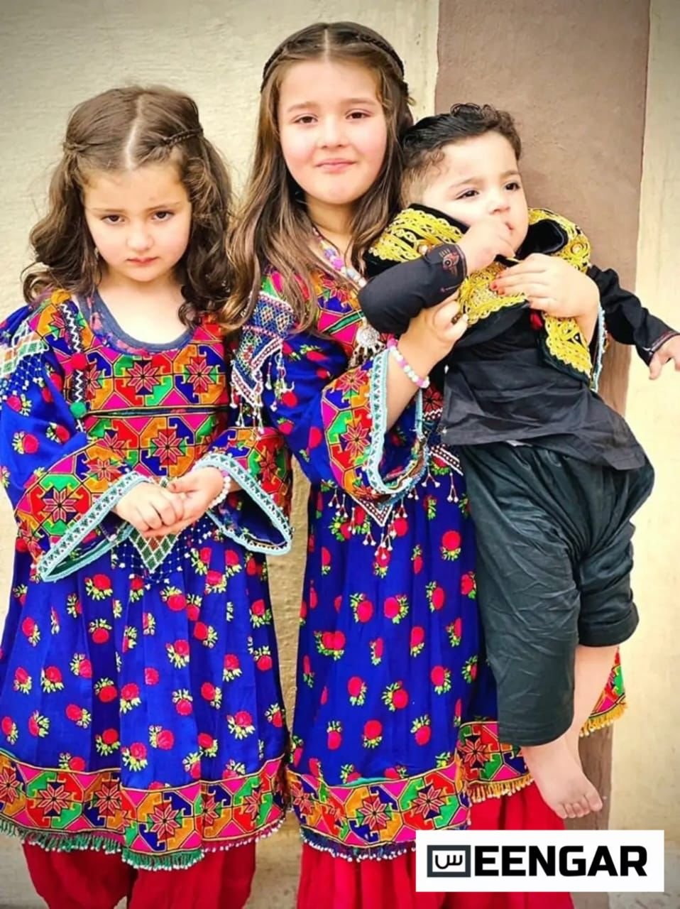 Opulent Gul Ghotai Afghan Kid Dress