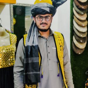 Pashtun Traditional Zardozi Vest Turban – Royal Dress