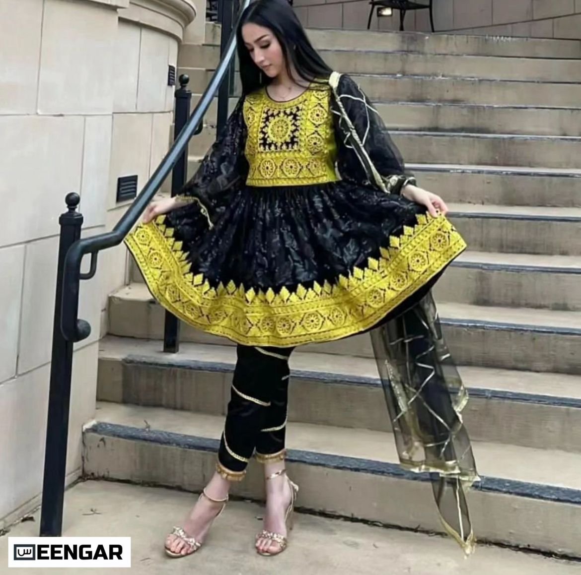 Afghan Night’ Gilded Charm – Regal Dress