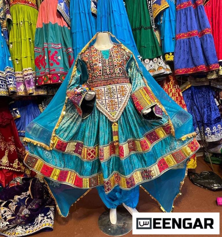 Patyala Panache Turquoise Attire – Opulent Dress