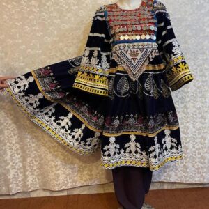 Velvet Rosewood Afghan Charm – Regal Dress