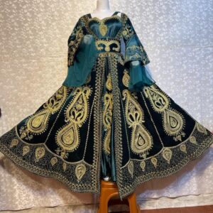 Golden Leaf Green Bridal Majesty – Noble Dress