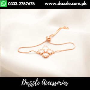 Radiant elegant adjustable golden bracelet
