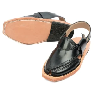 Handcrafted Handmade Brock Leather Quetta Norozi Chappal...