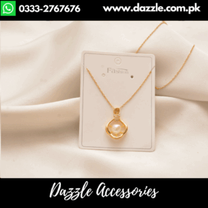 Dazzling opulent pearl gold plated necklace