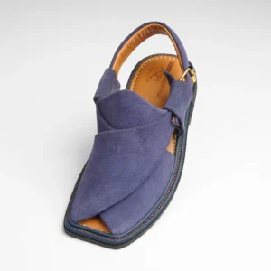 Classic Suede Traditional Blue Chappal 09 9 Peshawari Cha...